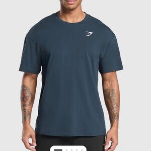 Gymshark Crest T shirt, Navy color, Size XS